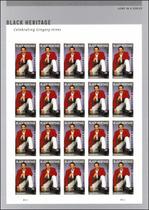 Folha de 20 Selos Postais Gregory Hines 2019