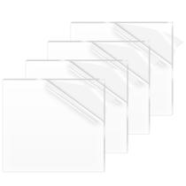 Folha de acrílico ADTDA 16x20cm, acrílico transparente com 3 mm de espessura, pacote com 4