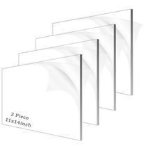 Folha de acrílico ADTDA Clear Plexiglass com 6 mm de espessura (4 peças)