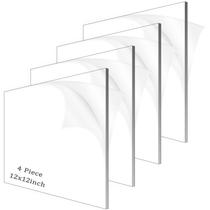 Folha de acrílico ADTDA Clear Plexiglass com 6 mm de espessura (4 peças)