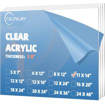 Folha de acrílico CALPALMY 11 x 14 polegadas e 3 mm de espessura transparente (pacote com 4) Folha de acrílico CALPALMY 11 x 14 polegadas e 3 mm de espessura transparente (pacote com 4)