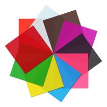 Folha de acrílico Gute, 10 unidades, 20x20cm, 3 mm de espessura, 10 cores Folha de acrílico Gute, 10 unidades, 20x20cm, 3 mm de espessura, 10 cores