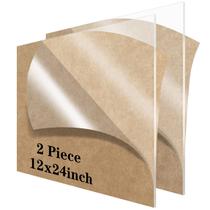 Folha de acrílico Lesnlok Clear Plexiglass 3mm 30x60cm 2 peças Folha de acrílico Lesnlok Clear Plexiglass 3mm 30x60cm 2 peças