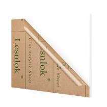 Folha de acrílico Lesnlok Matte White 6mm 30x60cm 1/4 polegada de espessura