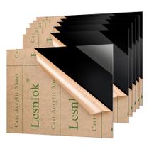 Folha de acrílico preta Lesnlok de 6 peças, 5 x 7, folha de acrílico preta de 1/8 polegada de espessura, 3 mm de espessura, materiais de bricolage para decoração de casa, artesanato, pintura, fotografia, painel de interruptores, expositor Folha de acrílico preta Lesnlok de 6 peças, 5 x 7, folha de acrílico preta de 1/8 polegada de espessura, 3 mm de espessura, materiais de bricolage para decoração de casa, artesanato, pintura, fotografia, painel de interruptores, expositor
