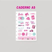 Folha de adesivos caderno inteligente-coleção barbie pink