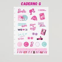 Folha de adesivos caderno inteligente-coleção barbie pink Folha de adesivos caderno inteligente-coleção barbie pink