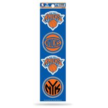 Folha de adesivos Rico Industries NBA New York Knicks de 4 peças Folha de adesivos Rico Industries NBA New York Knicks de 4 peças