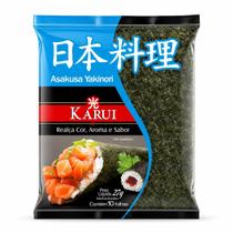 Folha De Alga Marinha Yaki Nori Karui Pacote 28g 10 Unidades