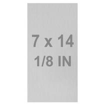 Folha de alumínio 6061 T651 7x14x3mm (0,125”) com película protetora