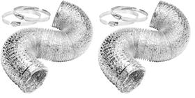 Folha de alumínio Ducting Simple Deluxe de 10 cm e 2,4 m para ventilação do secador