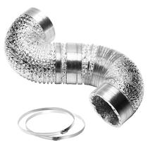 Folha de alumínio Ducting Simple Deluxe de 20 cm e 7,6 m com braçadeiras