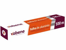 Folha de Alumínio Forno/Freezer/Geladeira 30cmx100m Vabene