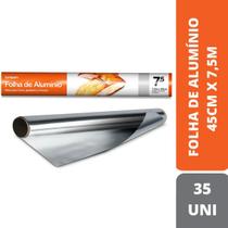 Folha De Aluminio Lumipam Tamanho:45Cmx7,5M C/35