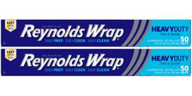 Folha de alumínio Reynolds Wrap Heavy Duty 50m² (pacote com 2)