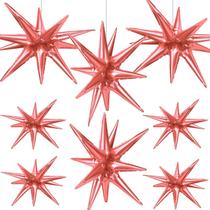 Folha de alumínio Star Balloons Cadeya Rose Gold, 8 unidades
