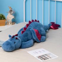 Folha de bicho de pelúcia Weahaloe Weighted Dragon Blue 2,27 kg para crianças