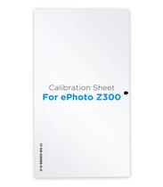 Folha de Controle de Calibração Plustek ePhoto Z300 Folha de Controle de Calibração Plustek ePhoto Z300