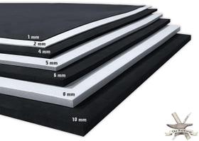 Folha de cosplay de espuma EVA 14x39 polegadas e 2 mm de espessura 85 kg/m3 - preto/branco Folha de cosplay de espuma EVA 14x39 polegadas e 2 mm de espessura 85 kg/m3 - preto/branco