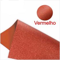 Folha de eva 40x 60 rolinho gliter vermelho 2028 17491