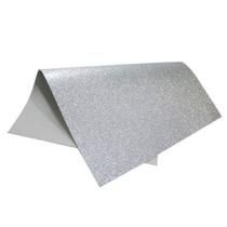 Folha de eva 40x60 rolinho gliter prata 17486