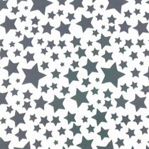Folha de EVA Estrelas Preta/Branco 40x48 2mm pacote com 10un - Brw