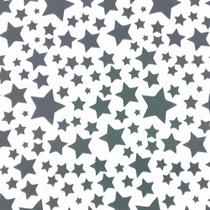 Folha de EVA Estrelas Preta/Branco 40x48cm 1,5mm pacote com 10un - BRW
