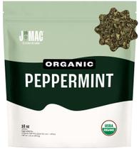 Folha de hortelã orgânica Tea J Mac Botanicals 453g