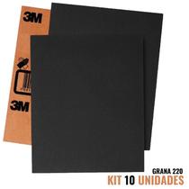 Folha de Lixa Ferro Metal Grana 220 Kit 10 Unidades HC000602066 3M