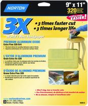Folha de lixa Norton 02613 Pro S e 9 x 11 polegadas 320-Grit
