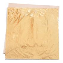 Folha De Ouro Para Douramento E Restauro 14x14cm 100 Folhas