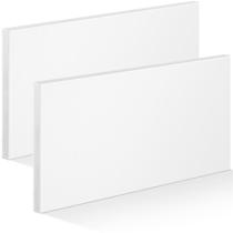 Folha de plástico Frienda HDPE 1,27 cm de espessura 30,5 x 15 cm (branca) x2 Folha de plástico Frienda HDPE 1,27 cm de espessura 30,5 x 15 cm (branca) x2