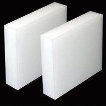 Folha de plástico HDPE 25 mm de espessura 76x100mm 2 peças brancas DIYDIYshop