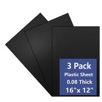 Folha de plástico Polvtor Black 30x40cm 2mm de espessura (pacote com 3) Folha de plástico Polvtor Black 30x40cm 2mm de espessura (pacote com 3)