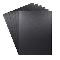 Folha de plástico Zuvas Black ABS 30,5 x 40,6 x 0,15 cm, pacote com 6 Folha de plástico Zuvas Black ABS 30,5 x 40,6 x 0,15 cm, pacote com 6