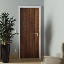 Folha de Porta de Madeira 210x72cm Espessura 3,5cm MSO Eucaplac Frisada Elegance Eucatex