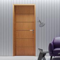 Folha de Porta de Madeira 210x80cm Espessura 3,5cm Mmc Eucaplac Frisada Residence Eucatex