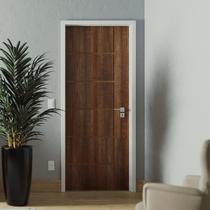 Folha de Porta de Madeira 210x82cm Espessura 3,5cm MSO Eucaplac Frisada Elegance Eucatex