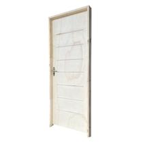 Folha de Porta de Madeira 210x90cm Cristal Amescla Uniportas Marrom Folha de Porta de Madeira 210x90cm Cristal Amescla Uniportas Marrom