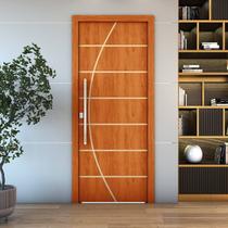 Folha de Porta de Madeira Frisada 210cm X 100cm Valuchi Portas