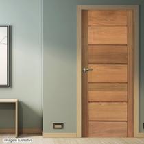 Folha de Porta de Madeira Maciça Tauari 210x62x3,3 Sete Réguas Horizontais Jomadi Folha de Porta de Madeira Maciça Tauari 210x62x3,3 Sete Réguas Horizontais Jomadi