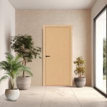 Folha de Porta em Madeira Lisa 210x90x3,5cm Gitale Portas Marrom