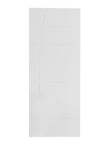 Folha de Porta Frisada Madeira Solida MDP Branco UV Acabado 210x80x3,5cm Elegance