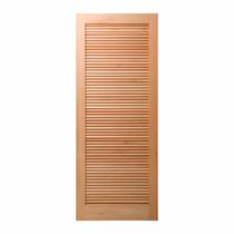 Folha de Porta Maciça 210x62cm Eucalipto Pm09 Veneziana Cruzeiro Portas Natural