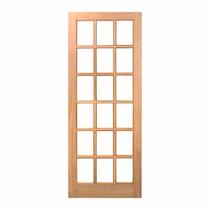 Folha de Porta Maciça 210x82cm Eucalipto Pm14 Estilo Cruzeiro Portas