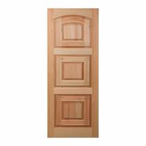 Folha de Porta Maciça em Eucalipto Acabamento Natural 210x60cm PM02 Lindoya Cruzeiro Portas Marrom