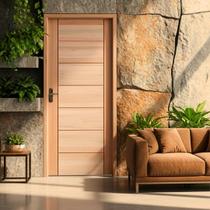 Folha de Porta Maciça em Eucalipto acabamento Natural 210x60cm PM58 Quartier Cruzeiro Portas Folha de Porta Maciça em Eucalipto acabamento Natural 210x60cm PM58 Quartier Cruzeiro Portas