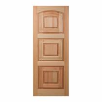 Folha de Porta Maciça em Eucalipto Acabamento Natural 210x62cm PM02 Lindoya Cruzeiro Portas Marrom