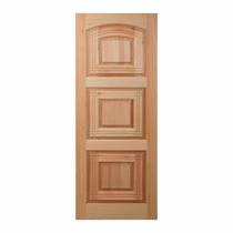 Folha de Porta Maciça em Eucalipto Acabamento Natural 210x70cm PM02 Lindoya Cruzeiro Portas Marrom