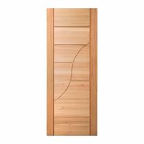 Folha de Porta Maciça em Eucalipto acabamento Natural 210x70cm PM91 Sublime Cruzeiro Portas